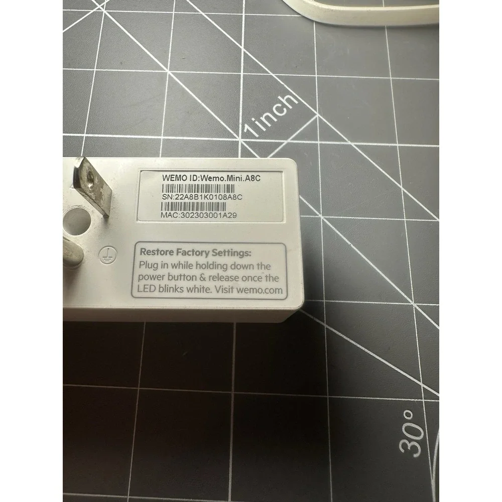 Wemo Mini Smart Plug + Wemo Bridge F7C074 + Apple A1433 Ethernet Adapter - Picture 15 of 16